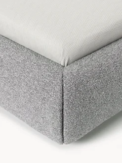 Letto imbottito in bouclé Alba