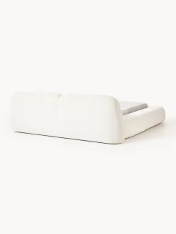 Letto imbottito in teddy bouclé Wolke