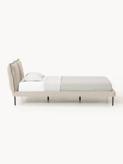 Letto imbottito in teddy bouclé Amelia