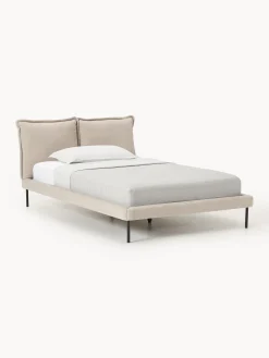 Letto imbottito in teddy bouclé Amelia
