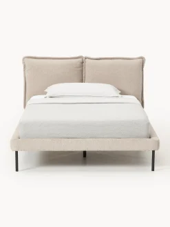 Letto imbottito in teddy bouclé Amelia