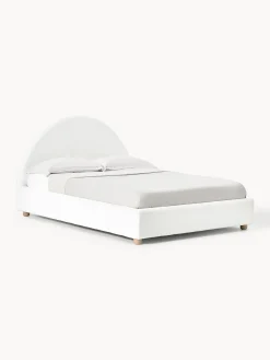 Letto imbottito in teddy con contenitore Ebba