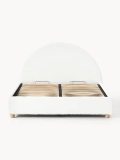 Letto imbottito in teddy con contenitore Ebba
