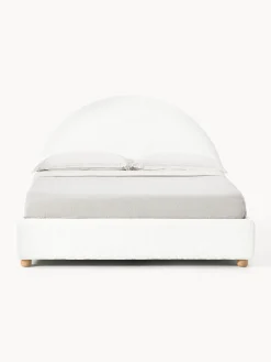 Letto imbottito in teddy con contenitore Ebba