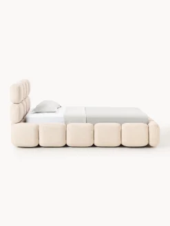 Letto imbottito in teddy bouclé Tayla