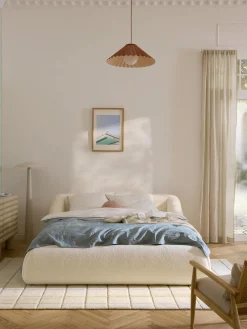 Letto imbottito in teddy Sofia