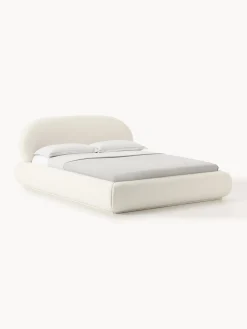 Letto imbottito in teddy Alba