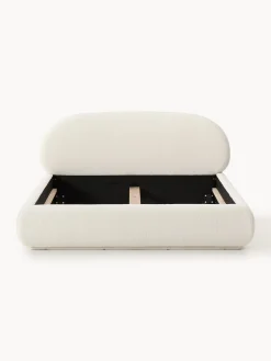 Letto imbottito in teddy Alba