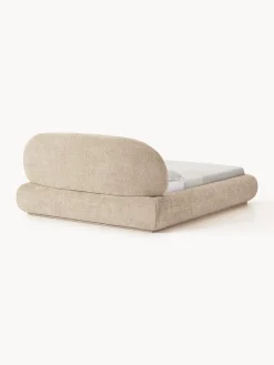 Letto imbottito in teddy bouclé Alba
