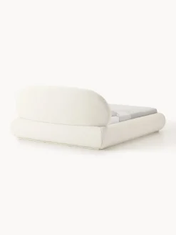 Letto imbottito in teddy con contenitore Alba