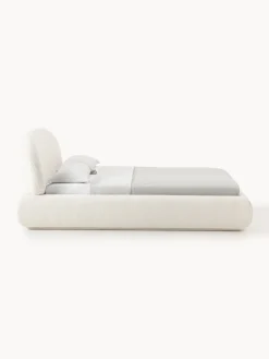 Letto imbottito in teddy con contenitore Alba