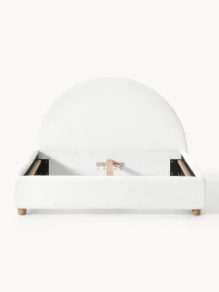 Letto imbottito in teddy Ebba