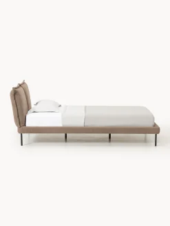 Letto imbottito in teddy bouclé Amelia