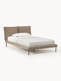 Letto imbottito in teddy bouclé Amelia