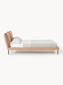 Letto imbottito in teddy-bouclé Amelia