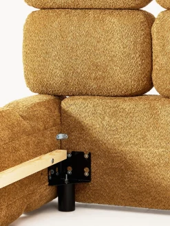 Letto imbottito in teddy-bouclé Tayla