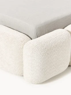 Letto imbottito in teddy-bouclé Tayla