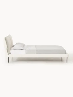 Letto imbottito in teddy-bouclé Amelia