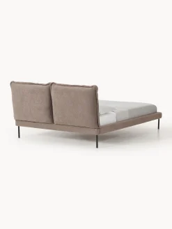 Letto imbottito in teddy-bouclé Amelia