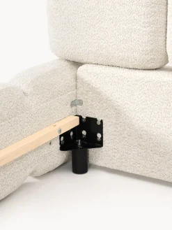 Letto imbottito in teddy-bouclé Tayla