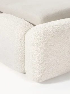Letto imbottito in teddy-bouclé Tayla