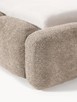 Letto imbottito in teddy-bouclé Tayla