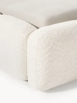 Letto imbottito in teddy-bouclé con spazio contenitore aggiuntivo Tayla