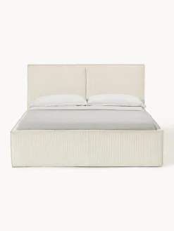 Letto imbottito in velluto a coste Dream