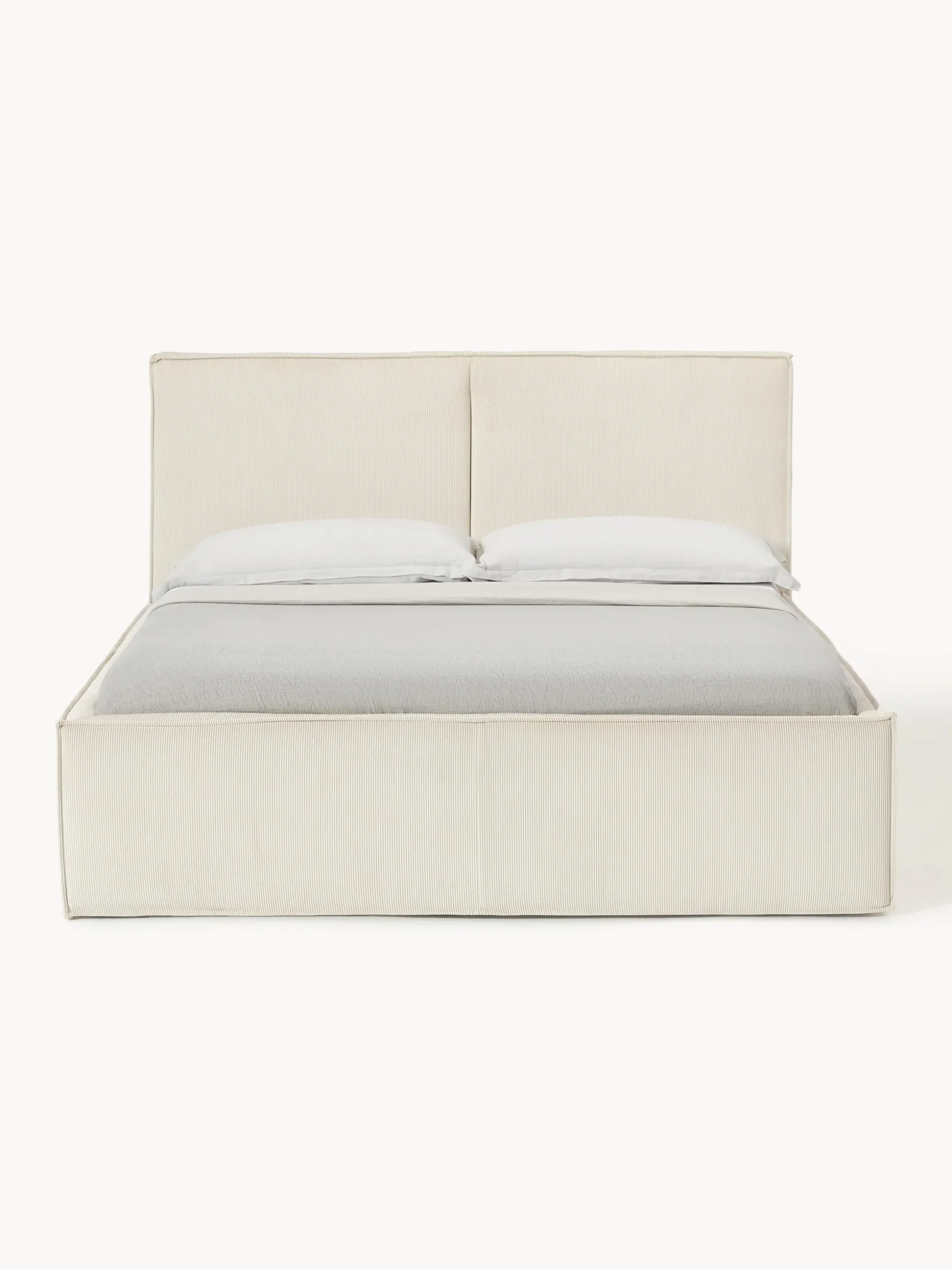Letto imbottito in velluto a coste Dream