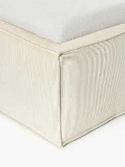 Letto imbottito in velluto a coste Dream