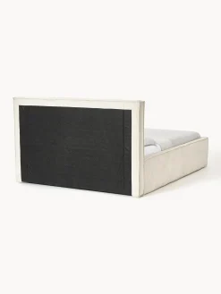Letto imbottito in velluto a coste Dream
