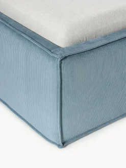 Letto imbottito in velluto a coste Dream