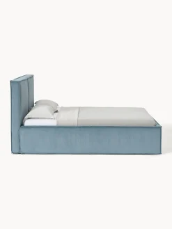 Letto imbottito in velluto a coste Dream
