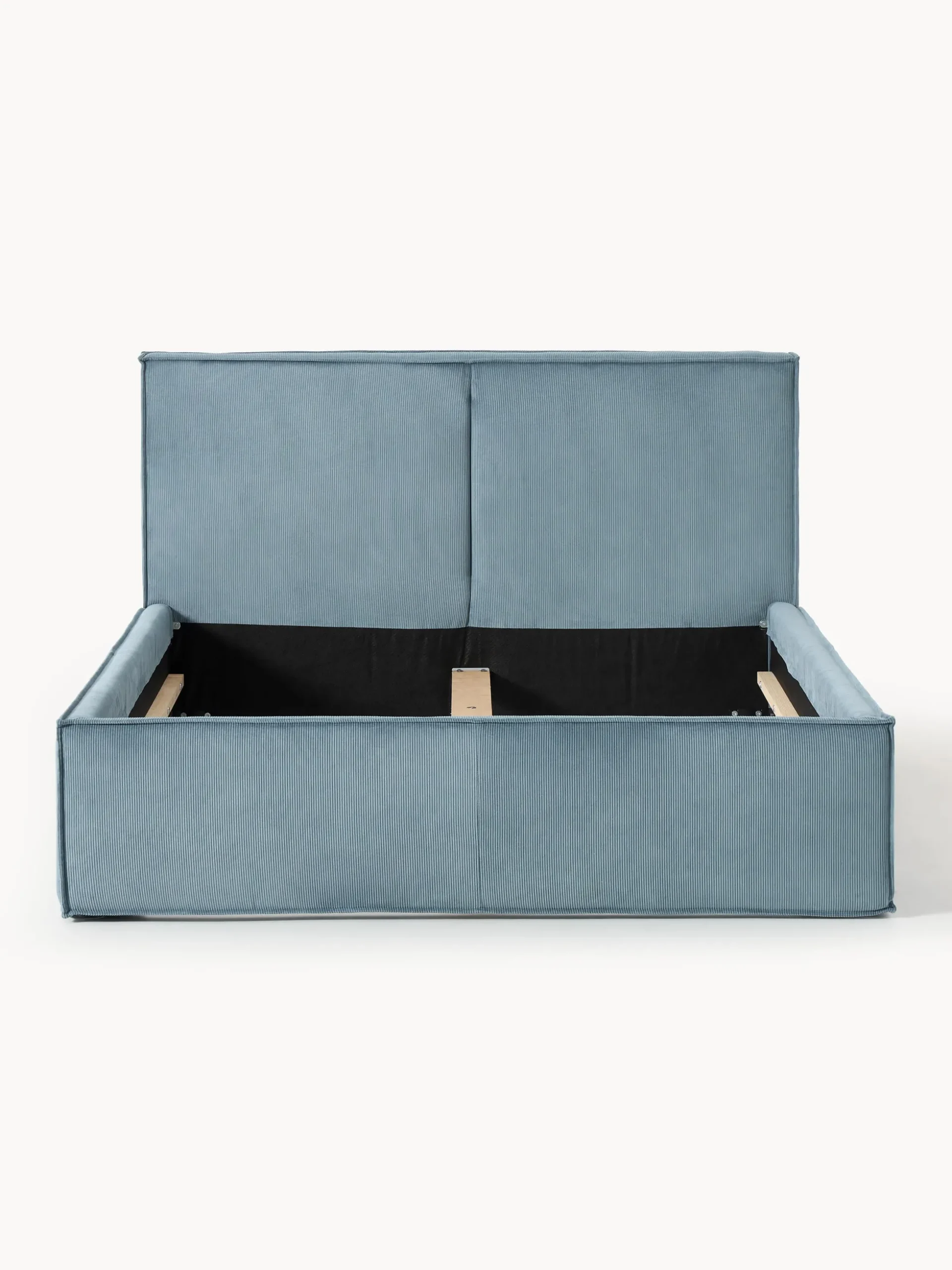 Letto imbottito in velluto a coste Dream