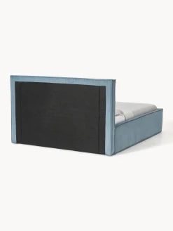 Letto imbottito in velluto a coste Dream