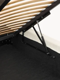Letto imbottito in velluto a coste con spazio contenitore aggiuntivo Dream
