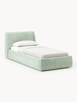 Letto imbottito singolo con contenitore Cloud