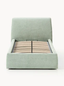 Letto imbottito singolo con contenitore Cloud