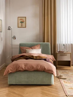 Letto imbottito singolo con contenitore Cloud