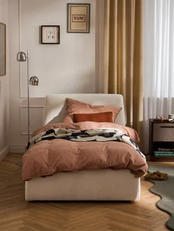 Letto imbottito singolo con contenitore Cloud