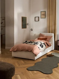 Letto imbottito singolo con contenitore Cloud
