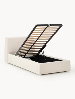 Letto imbottito singolo con contenitore Cloud