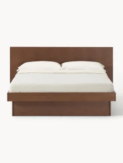 Letto in legno con cassetti e testiera Sato
