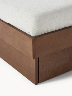 Letto in legno con cassetti e testiera Sato
