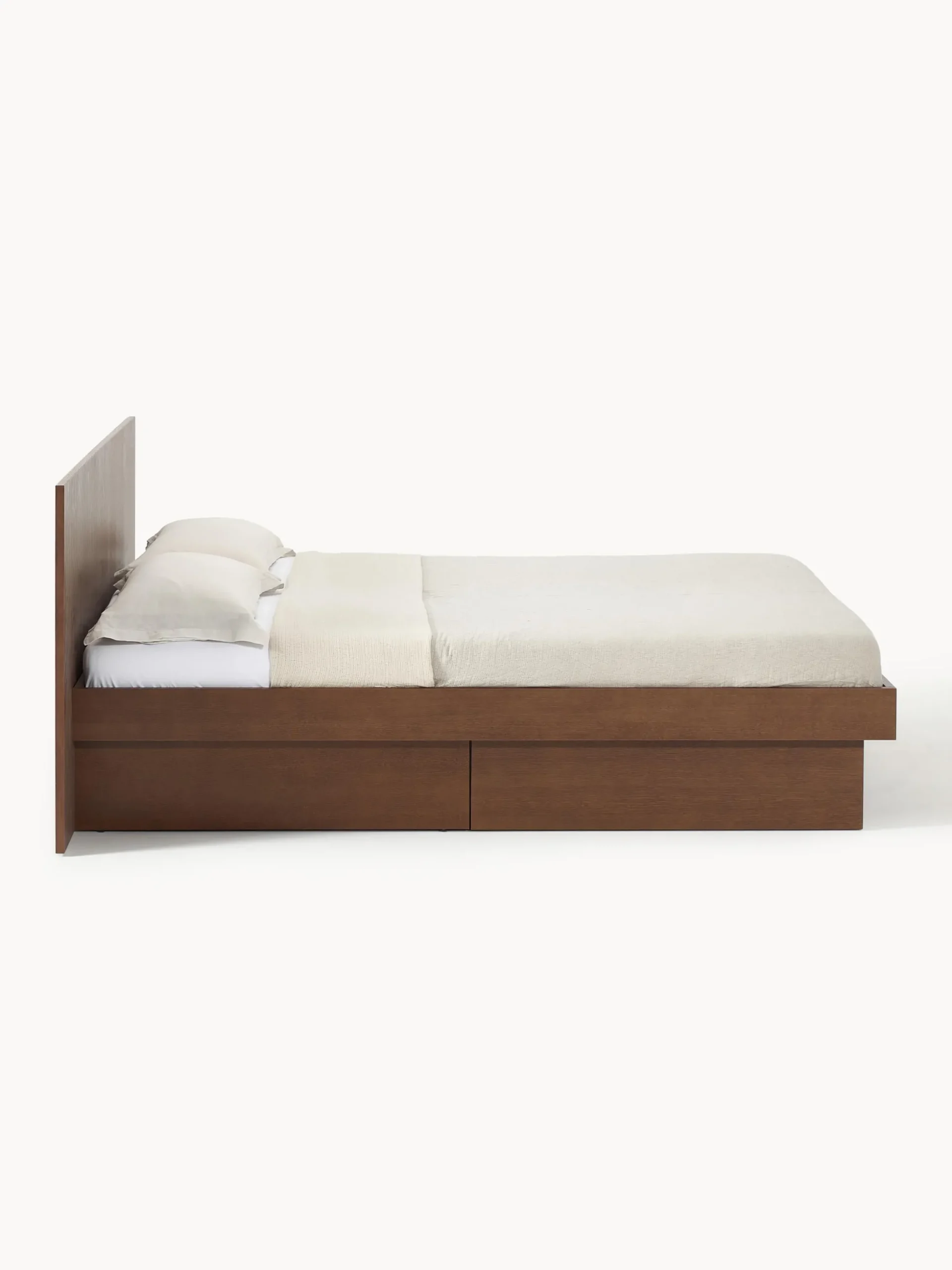 Letto in legno con cassetti e testiera Sato