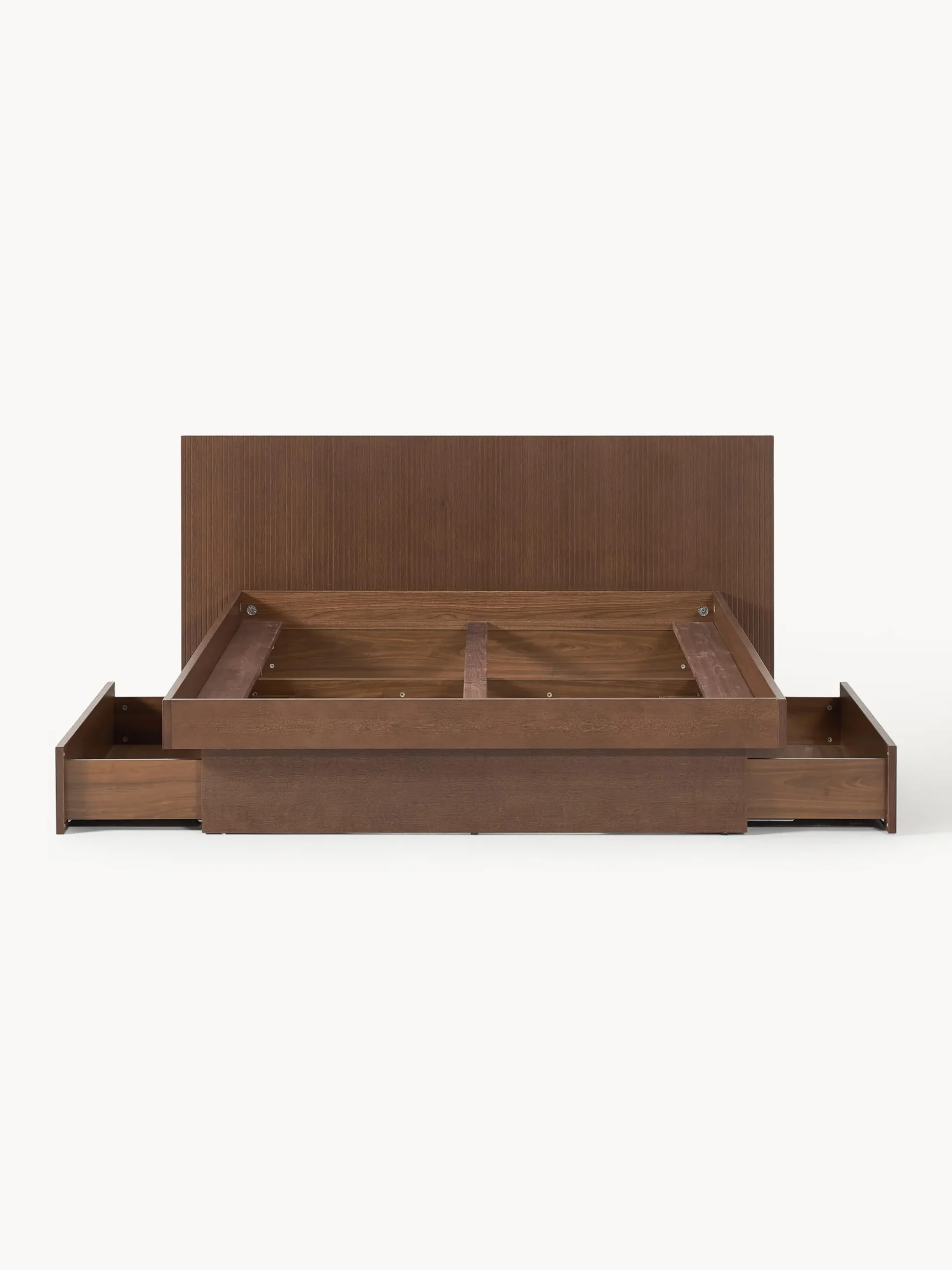 Letto in legno con cassetti e testiera Sato