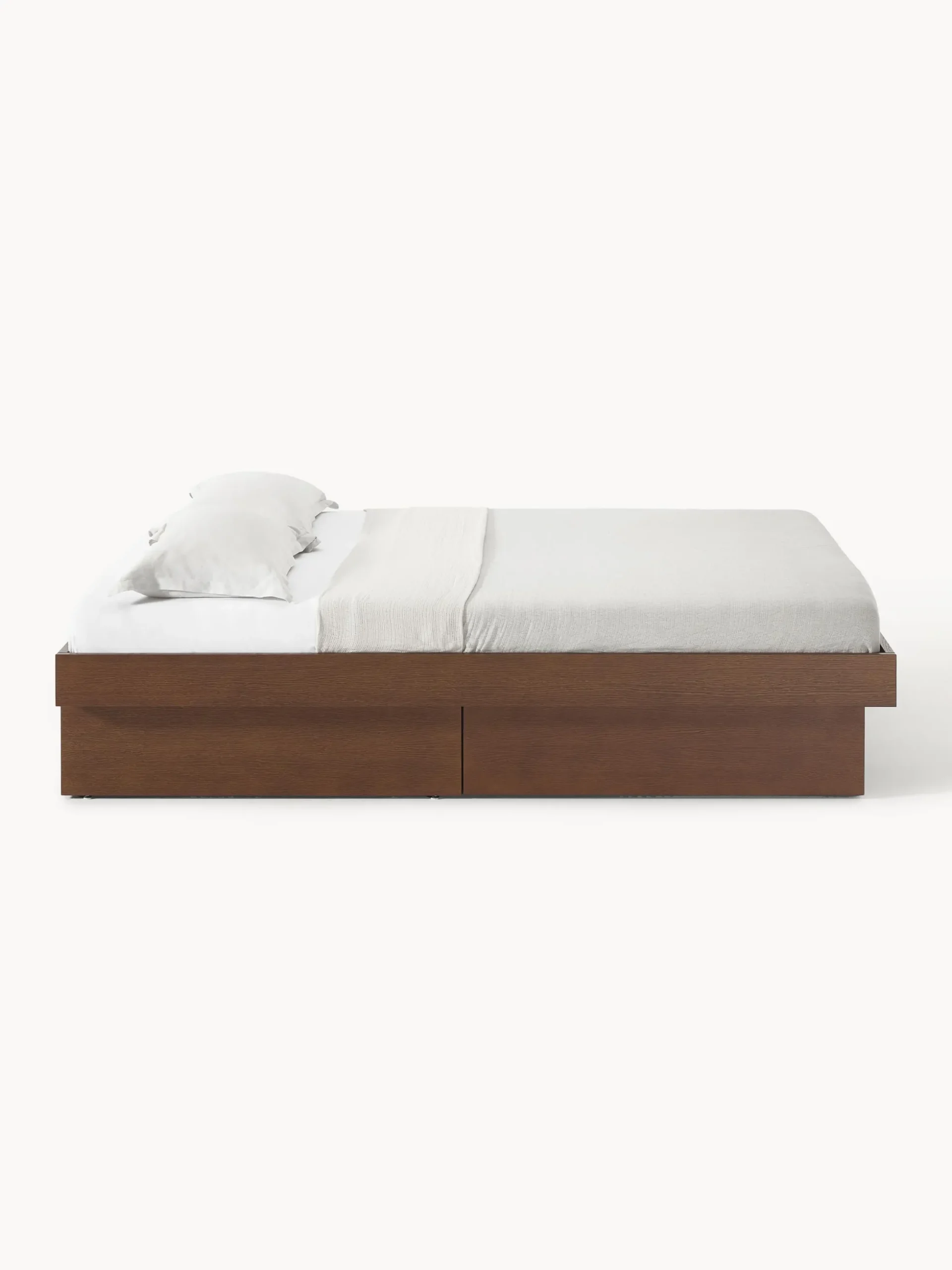 Letto in legno con contenitore Sato