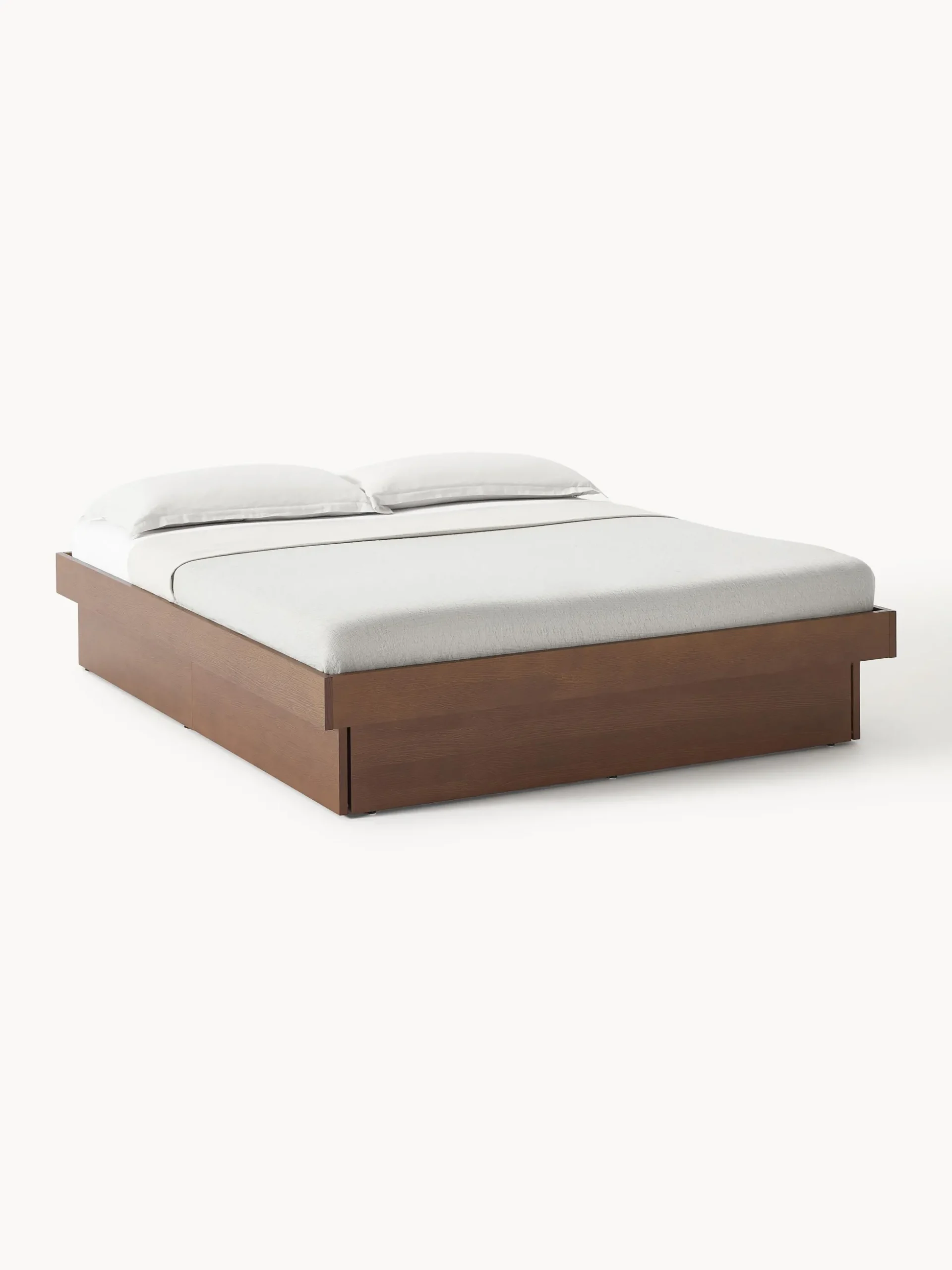 Letto in legno con contenitore Sato
