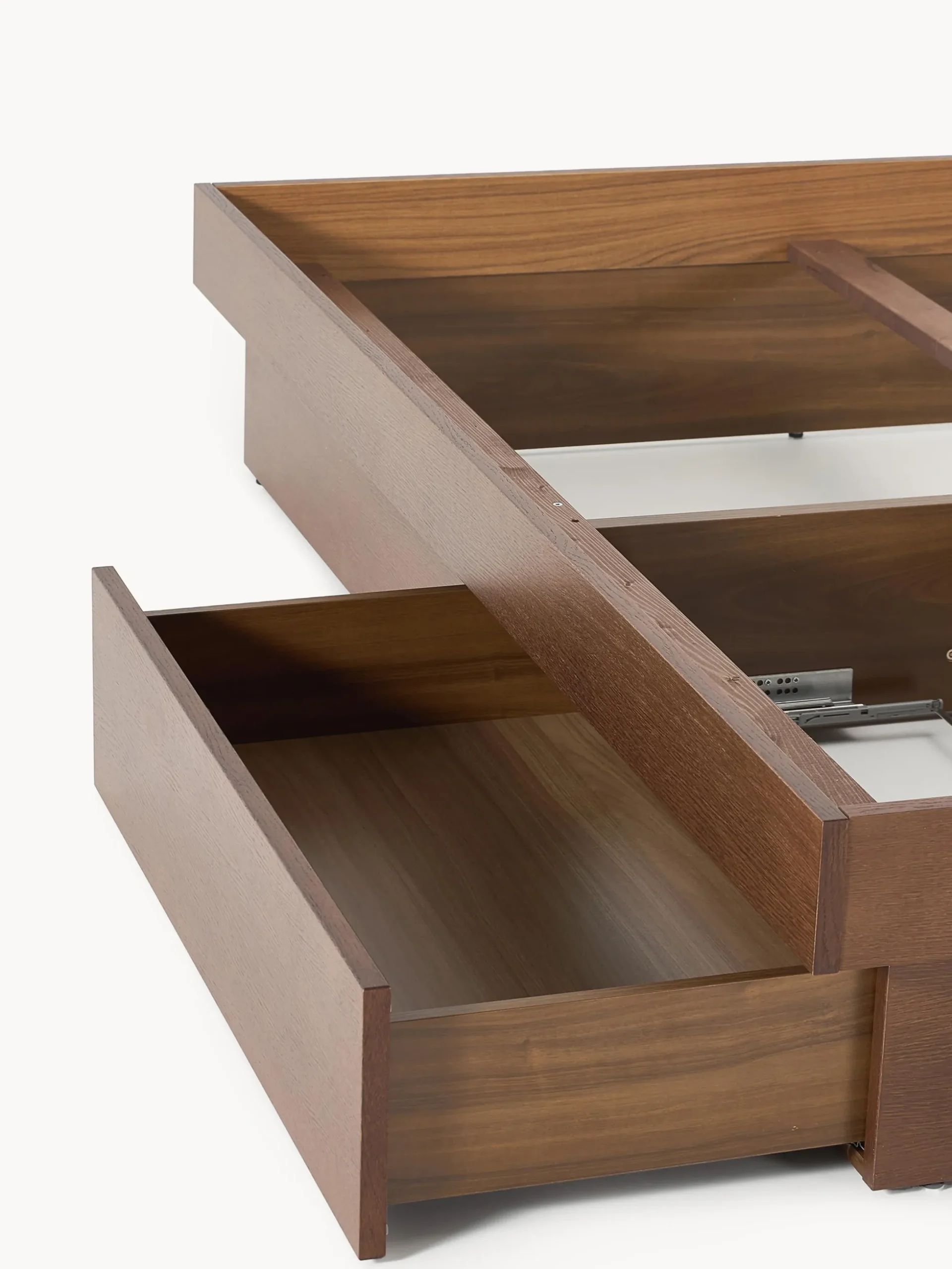 Letto in legno con contenitore Sato