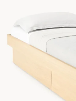 Letto in legno con contenitore Sato
